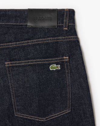 Jeans &iacute;ndigo de corte slim con cinco bolsillos para hombre