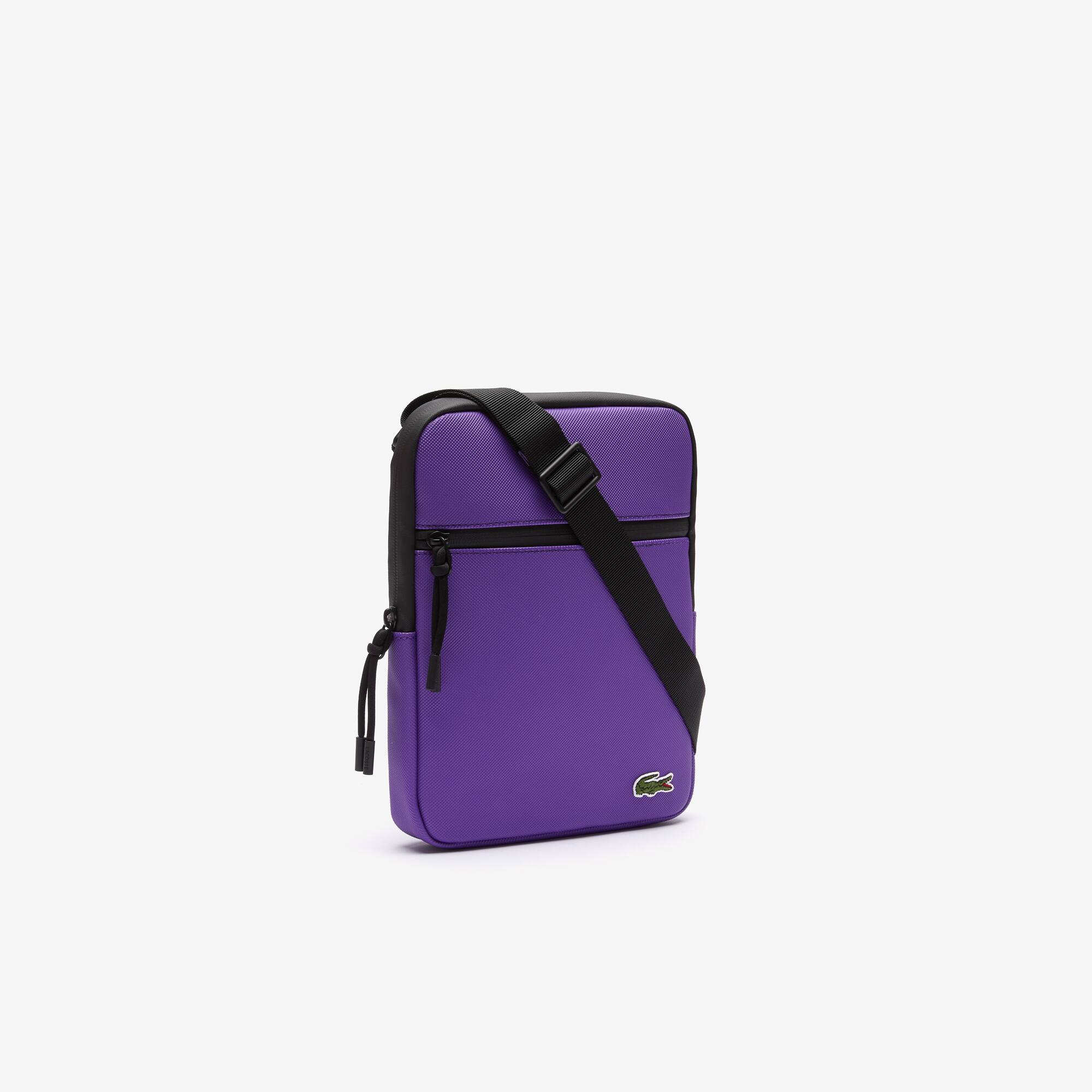 LACOSTE☆LCST Petit Pique クロスボディバッグ Amazon.com: Lacoste Mens Medium LCST Zippered Petit Piqué