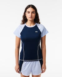 Playera deportiva Slim Fit Ultra seco Stretch para mujer