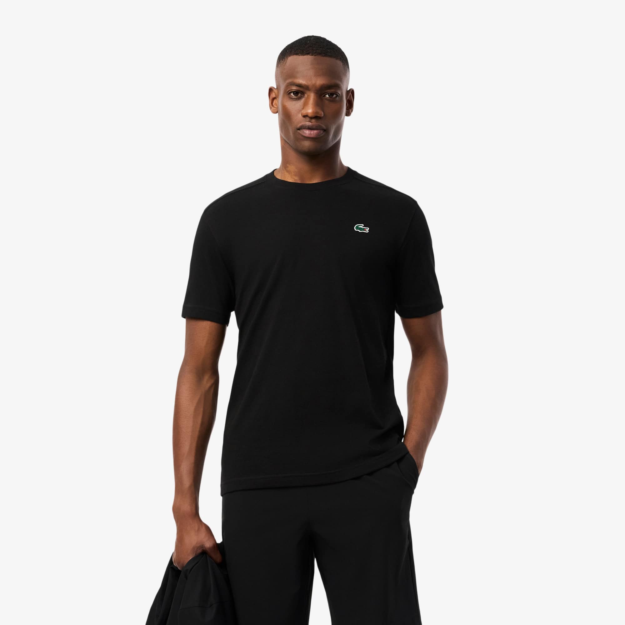 メンズ ラコステ スポーツ シャツ ultra dry Men's Ultra Dry Cotton Sport T-Shirt - T-shirts - New In