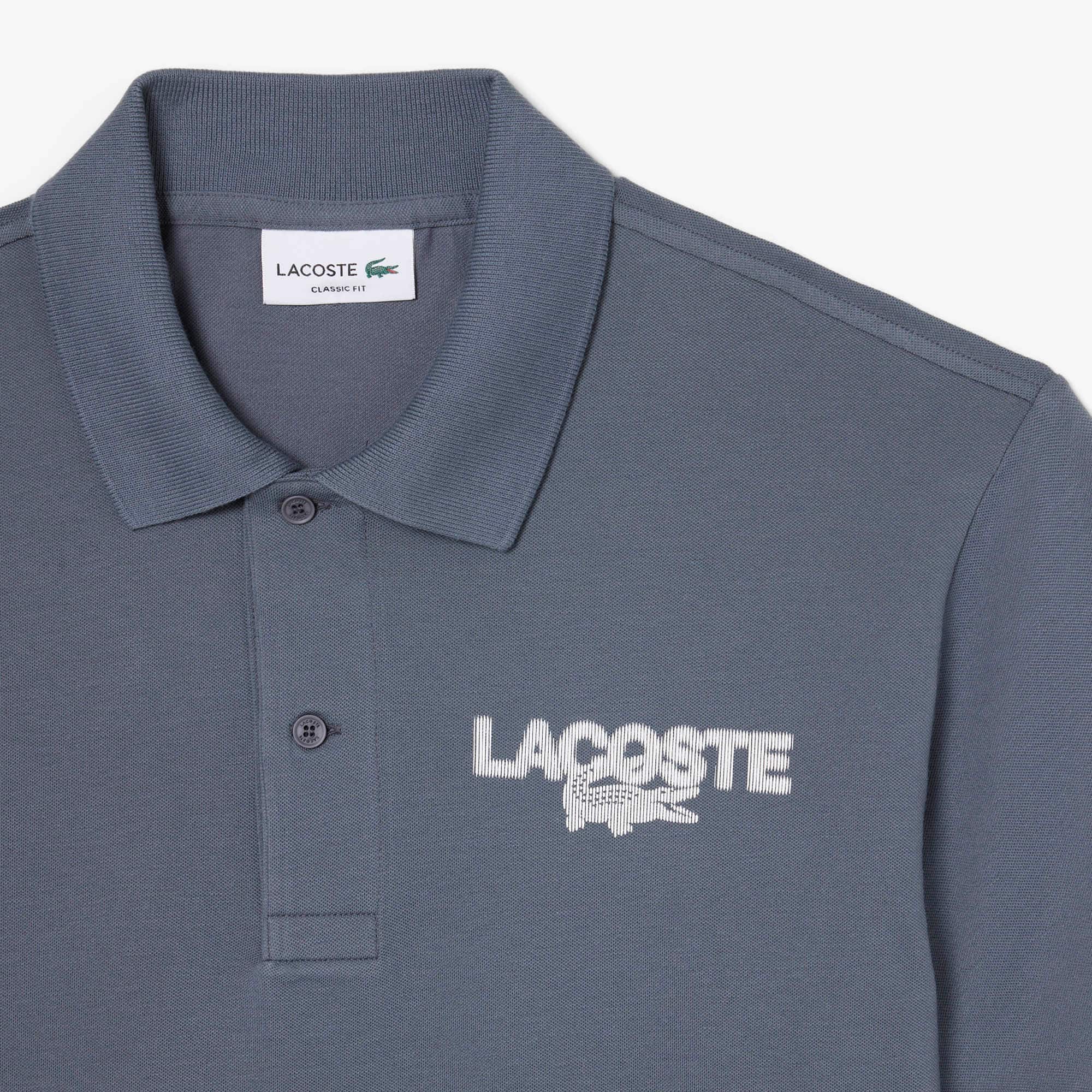 Classic Fit Printed Piqué Polo Shirt