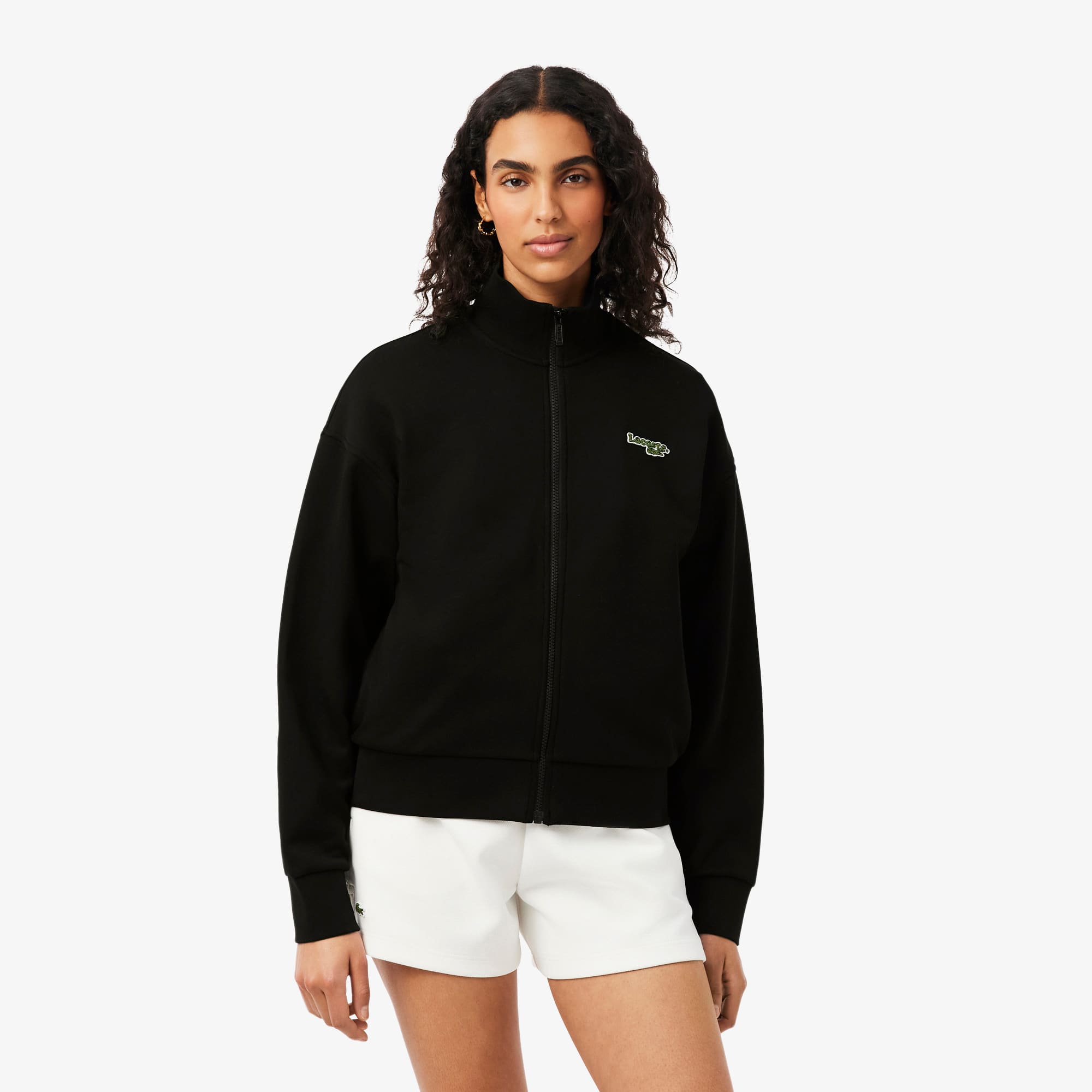 Lacoste Relaxed Fit Zipped Badge Sweatshirt