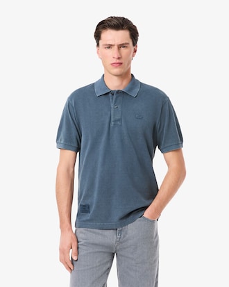 Polo con efecto lavado L.12.12 de corte cl?sico para hombre