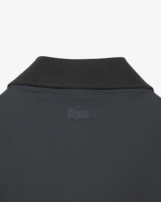 Runway Tight Fit Zipped Stretch Polo Shirt