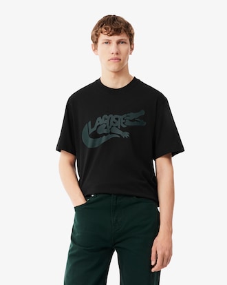 Playera de Algod&oacute;n Estampada de Corte Cl&aacute;sico