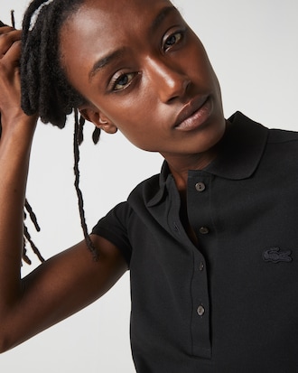 Women's L.12.D Slim Fit Stretch Mini Piqué Polo