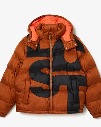 Men's Oversized Branded Water-Repellent Short Puffed Jacket