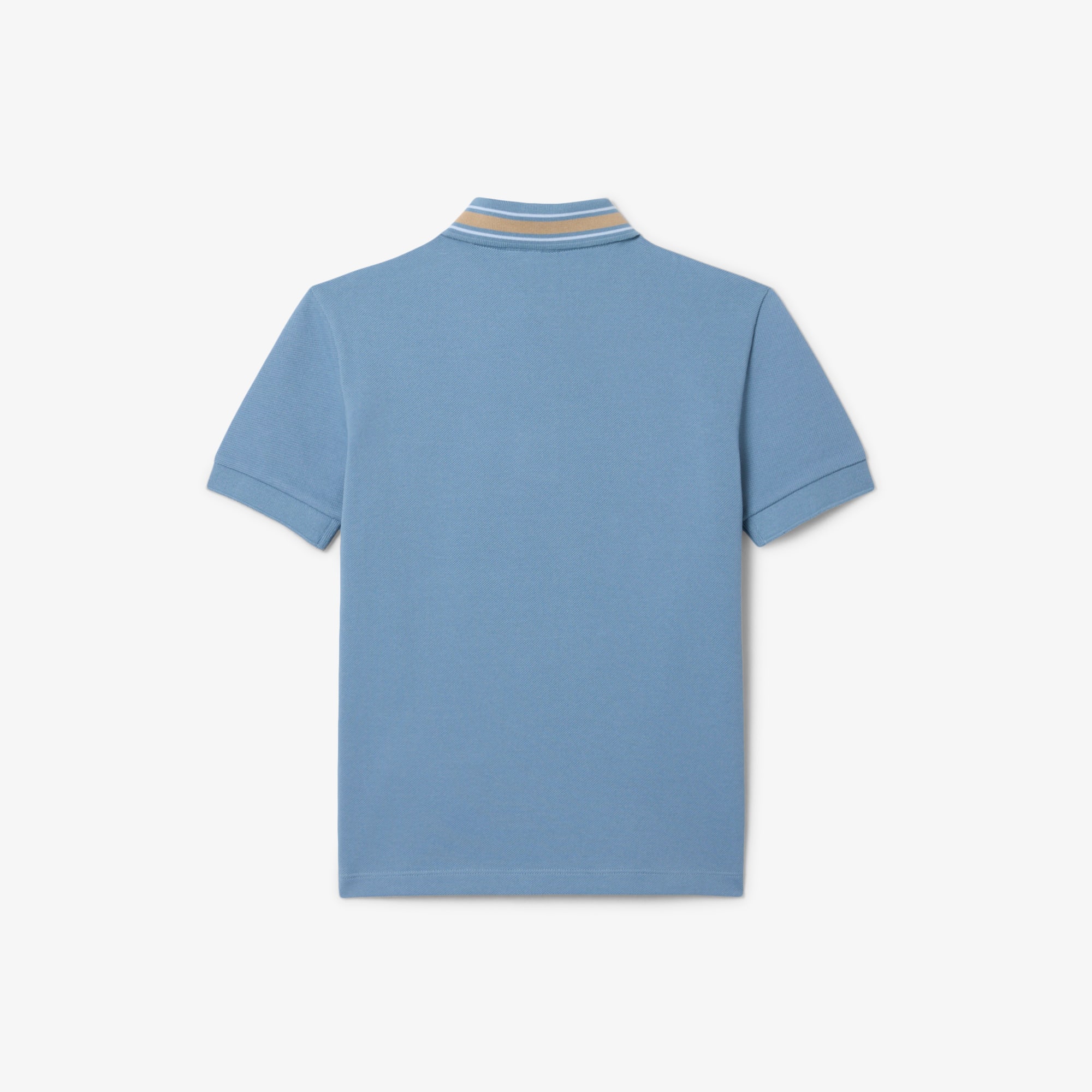 Stripe Collar Petit Piqué Polo Shirt