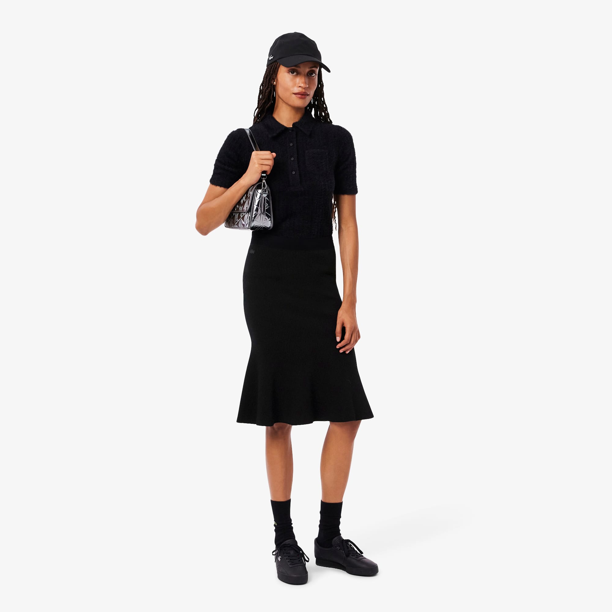 Women's 3D Ribbed Midi Skirt - Shorts & Skirts - New In 2025 | Lacoste