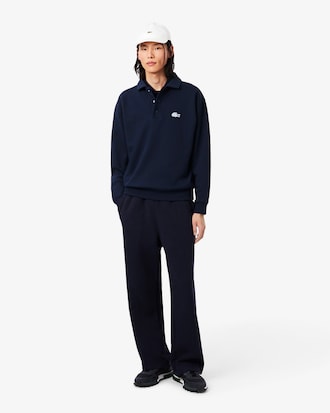 Fleece Polo Collar Sweatshirt
