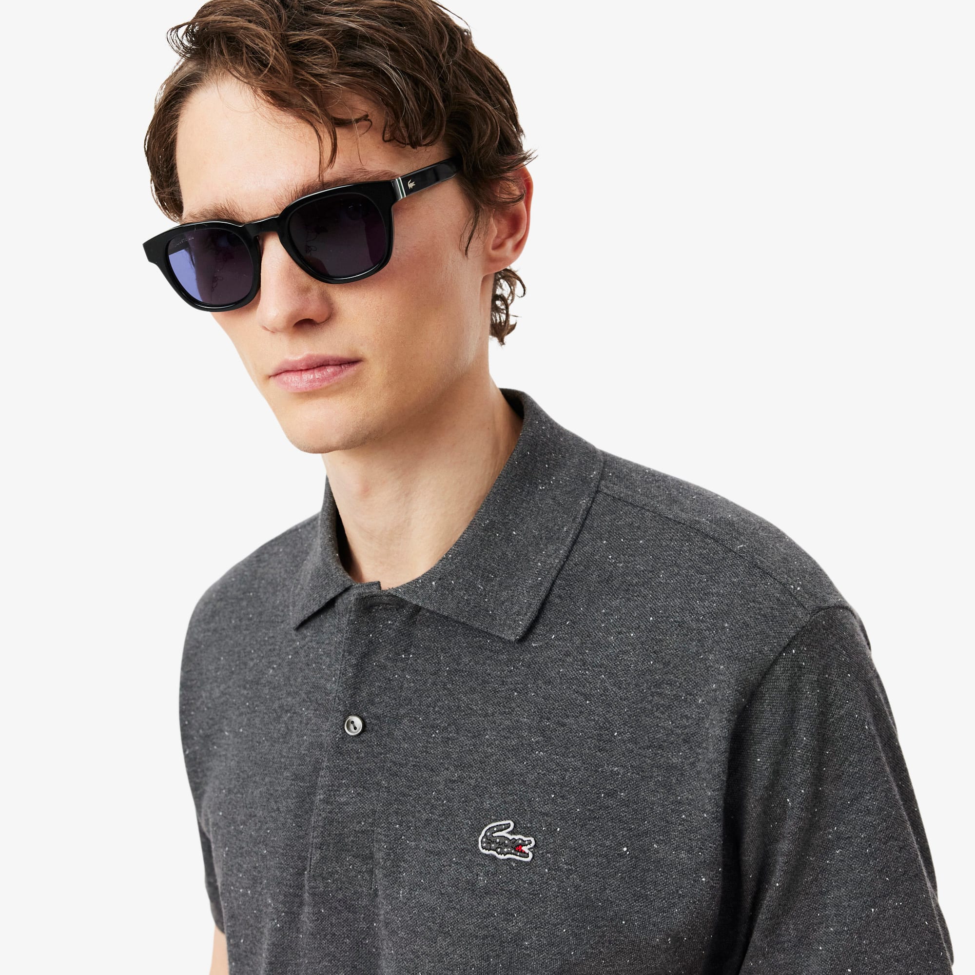 Men's Classic Fit Piqué Marl Polo - Polo Shirts - New In 2026