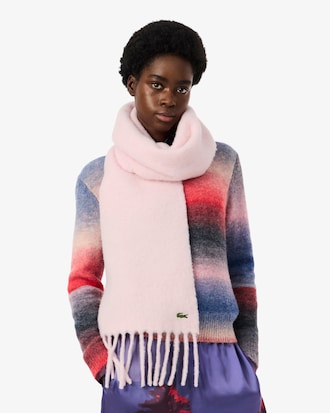 Women's Alpaca Blend Fringed Scarf