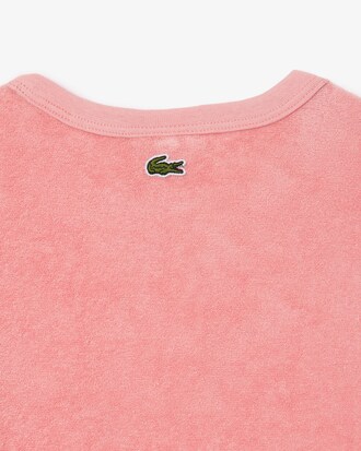 Robe t-shirt en coton &eacute;ponge avec logo