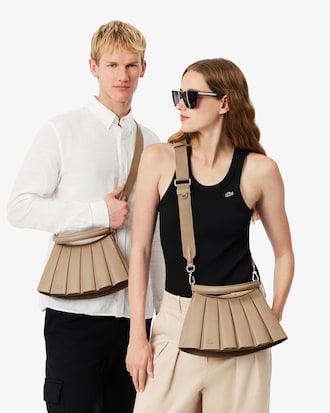 Petit sac Lenglen D&eacute;fil&eacute; en cuir