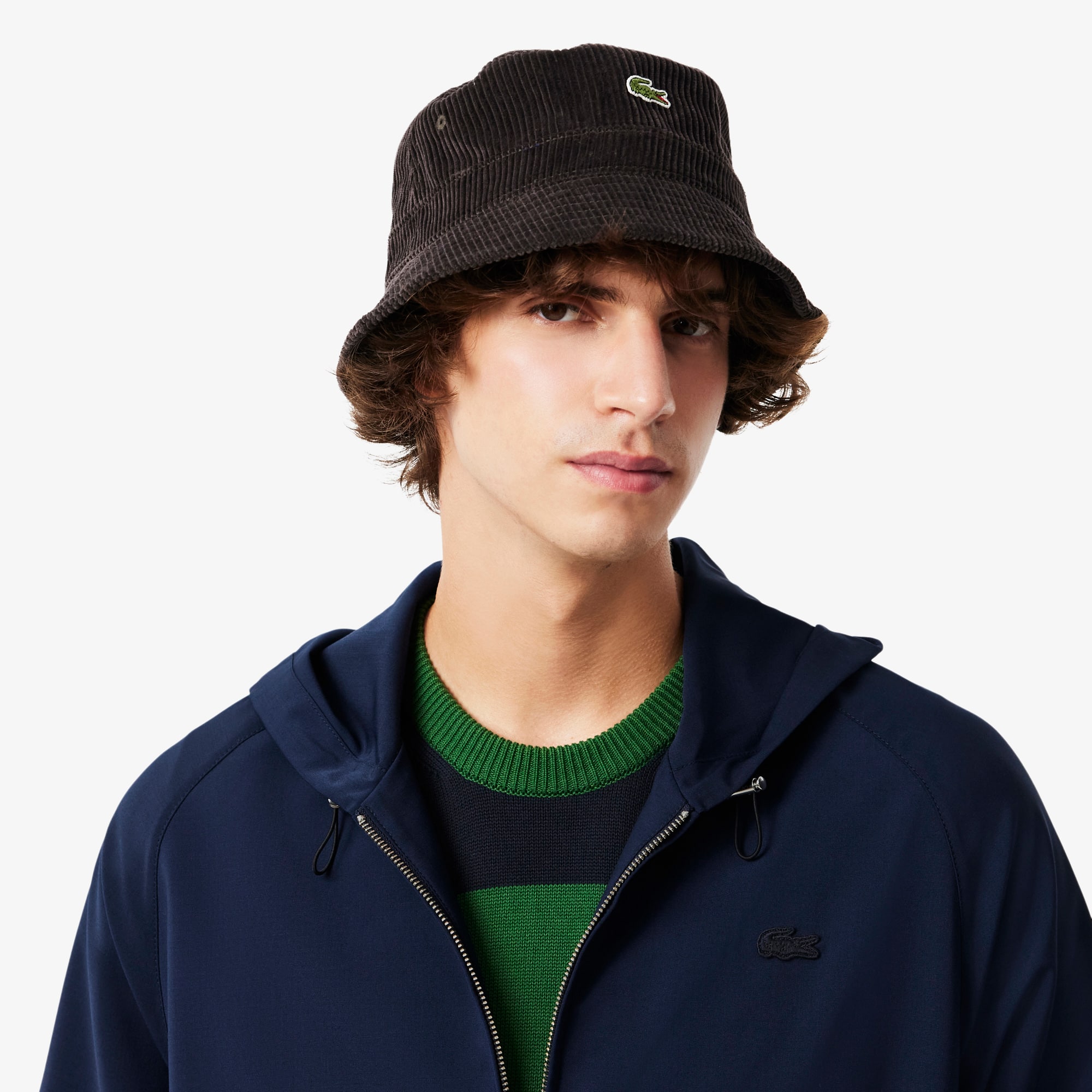 Men's Wool Blend Flannel Hooded Jacket