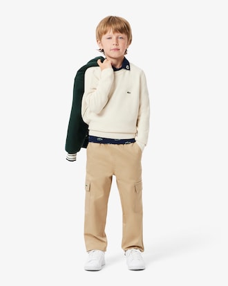 Boys' Printed Petit Piqué Polo