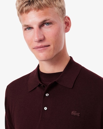 Cashmere Blend Polo Collar Sweater