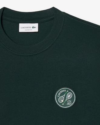 Tennis Badge Accent Cotton Jersey T-shirt