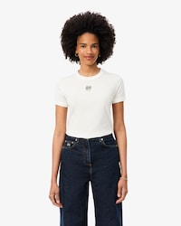Embroidery Accent Jersey T-shirt