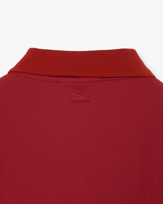 Runway Tight Fit Zipped Stretch Polo Shirt