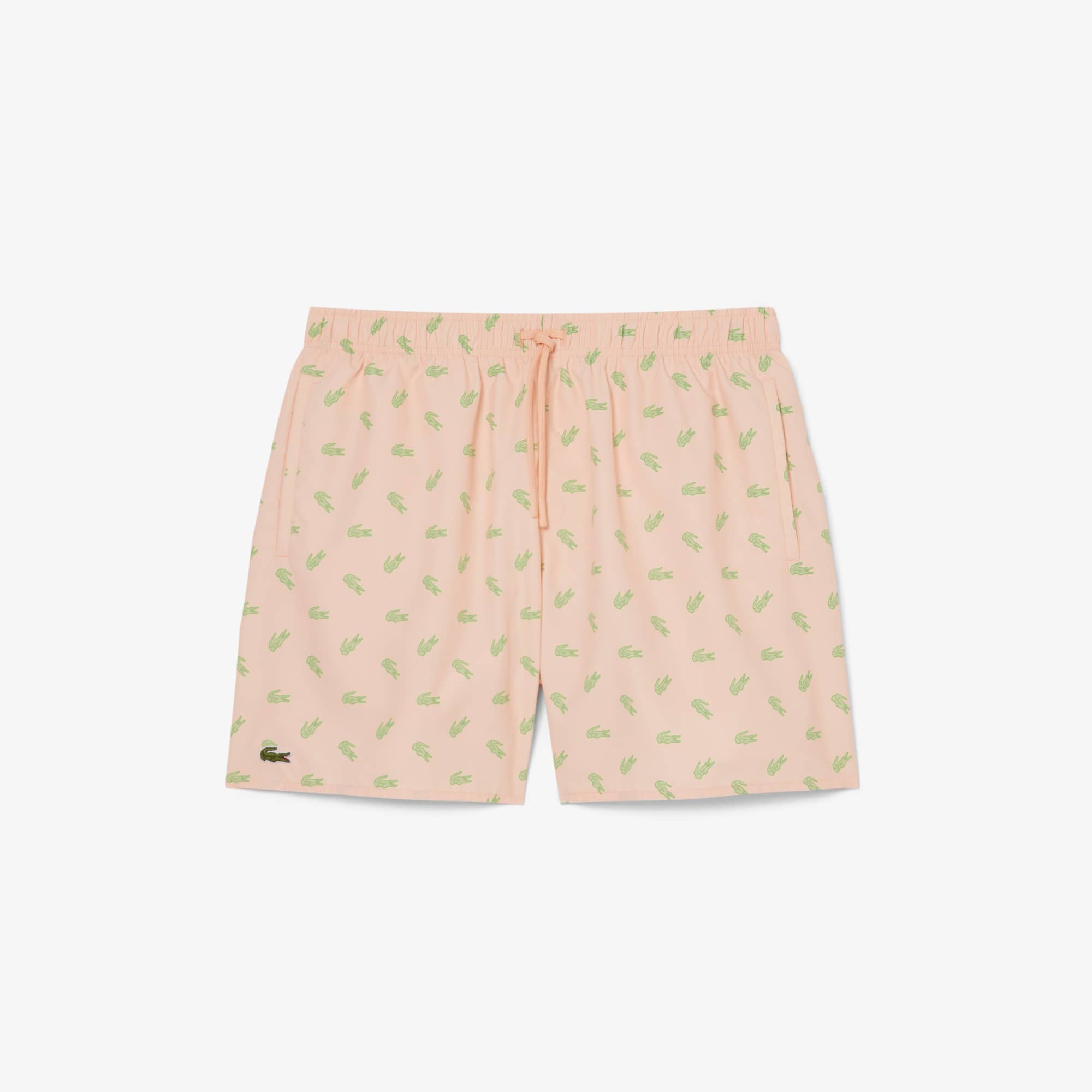 Mid Length Crocodile Print Swim Trunks - Shorts & Swim - New In