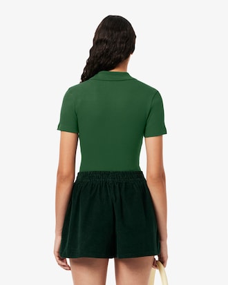 Polo Femme Coupe Slim En Coton Bio