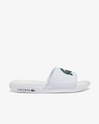 Men's Croco Dualiste Logo Strap Slides