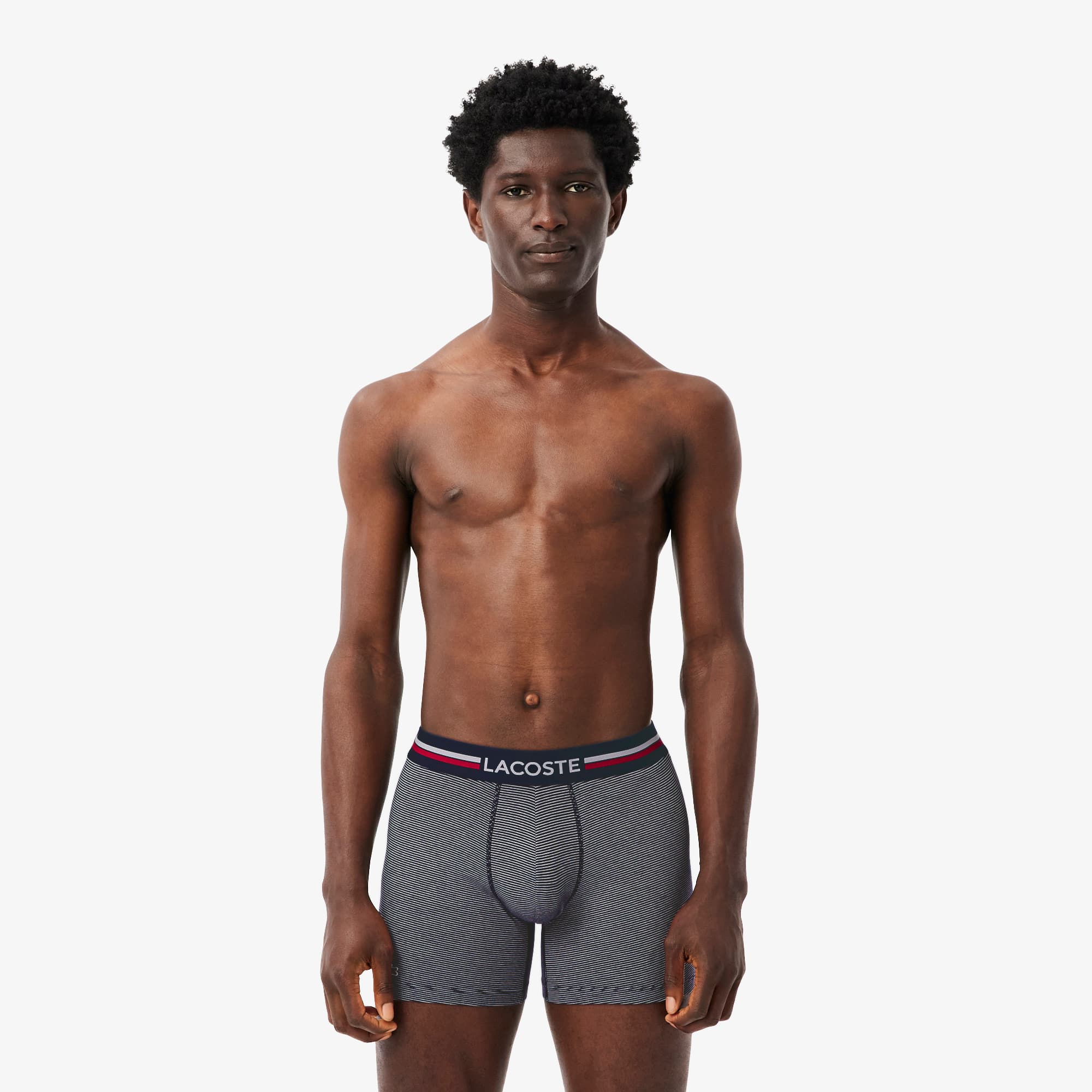 Lacoste Men's 3-Pack Cotton Boxer Briefs