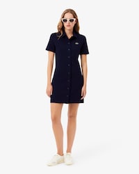 Women's Heavy Piqu&eacute; Buttoned Polo Dress