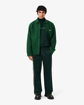 Men's Satin Effect Zip-Up Fleece Sweatshirt