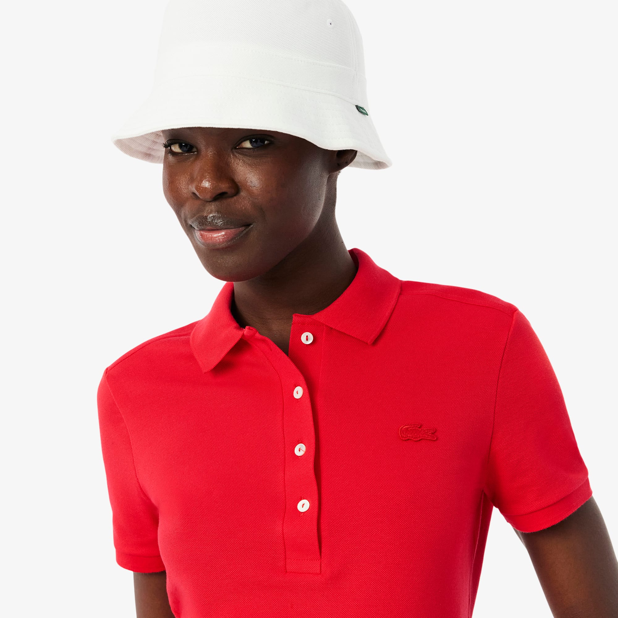Women's L.12.D Slim Fit Stretch Mini Piqué Polo - Polo Shirts