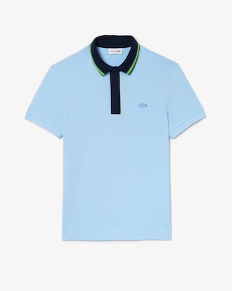 Men's Regular Fit Contrast Neck Smart Paris Polo