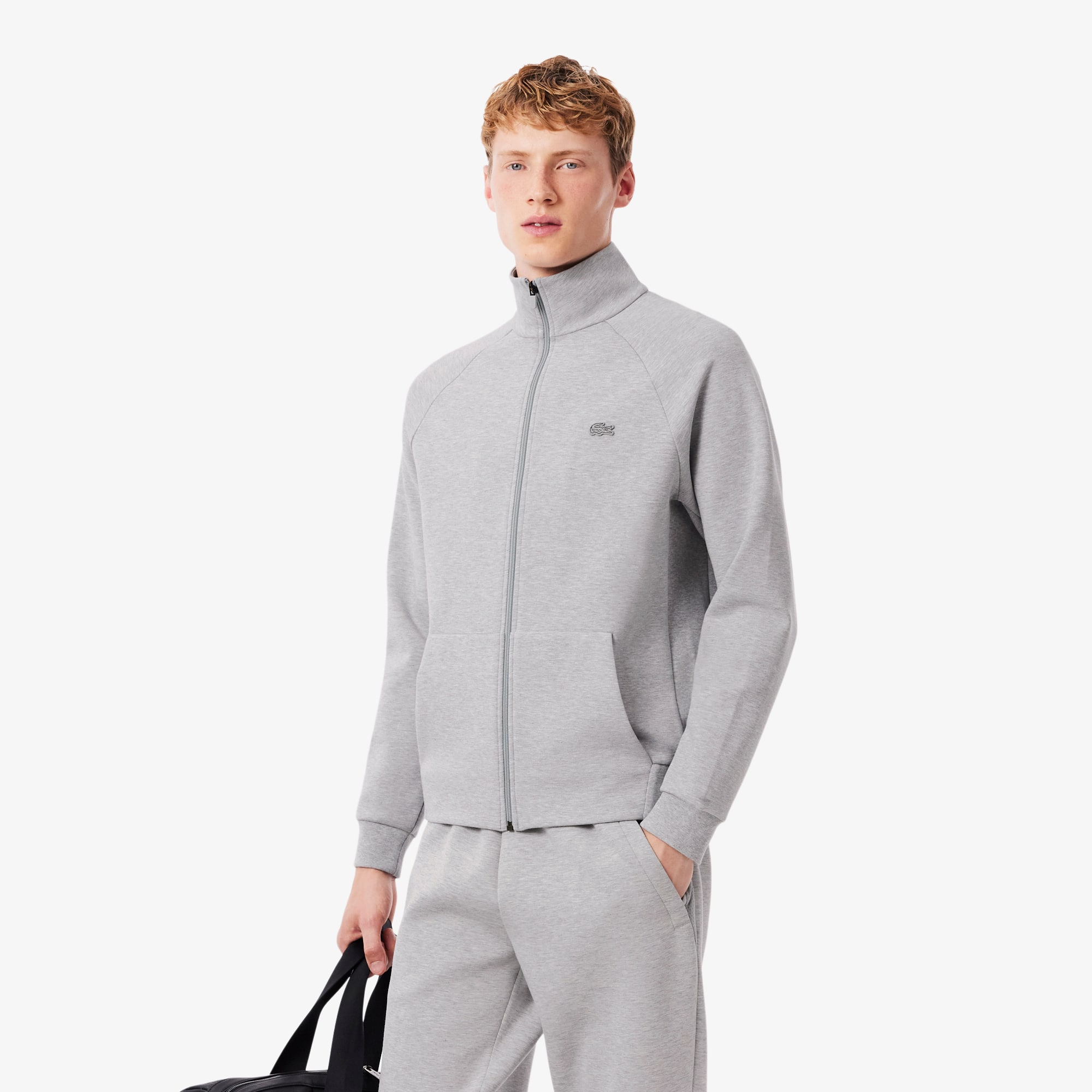 dazzy ゆかた Men's Double Faced Jersey Zip-Up Sweatshirt - Sweaters