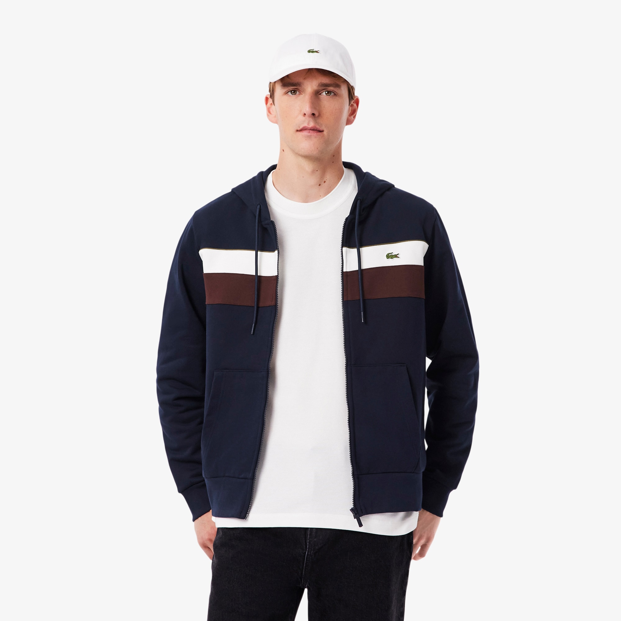 Men's Zip-Up Colorblock Hoodie - Sweaters & Sweatshirts - New In