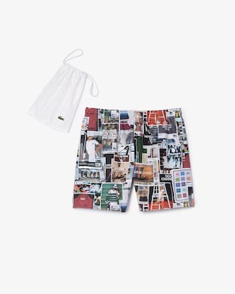 Men's Printed Swim Trunks