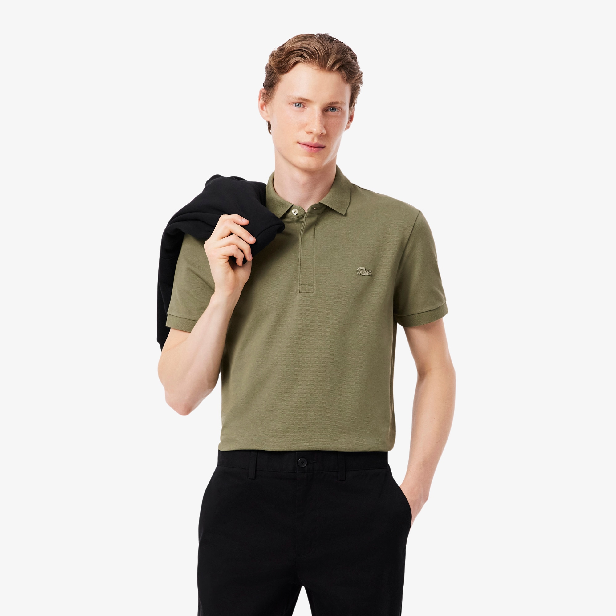 Lacoste Men's Regular Fit Paris Stretch Piqué Polo