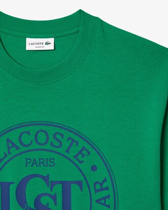 Playera Holgada De Algod&oacute;n Pesado Con Estampado