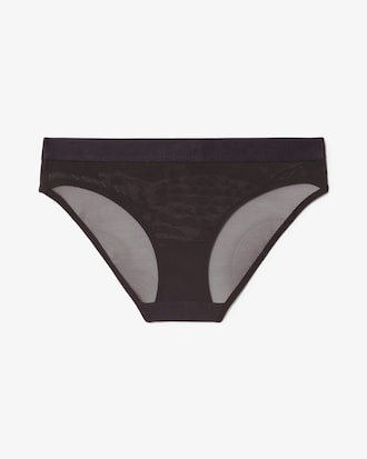 Branded Waist Mesh Briefs