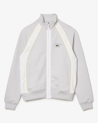 Sudadera de hombre Lacoste en algod&oacute;n ecol&oacute;gico color block con cierre