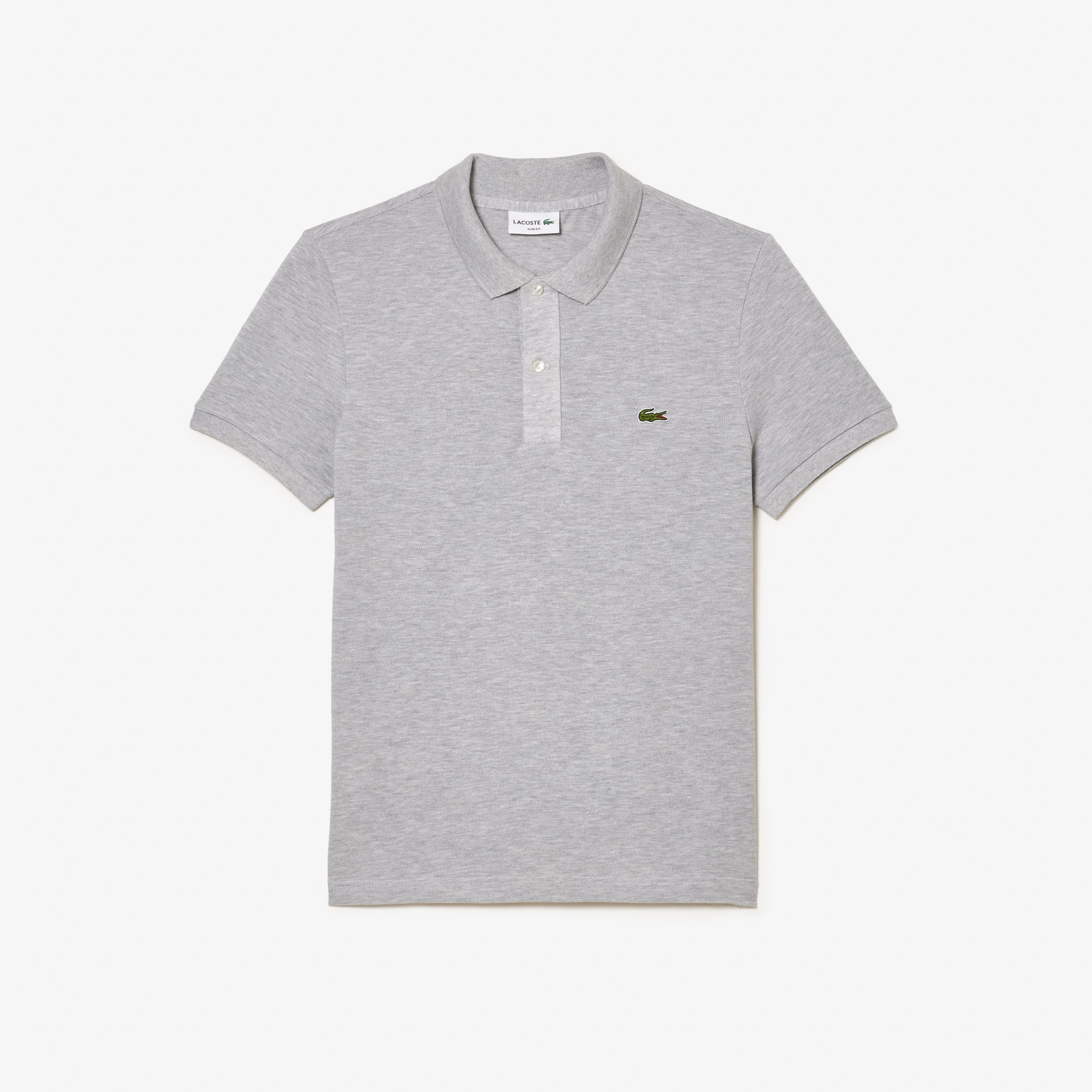 トップス L1212 LACOSTE POLO SHIRT GRAY Men's Slim Fit L.12.12 Piqué Polo - Polo Shirts - New In