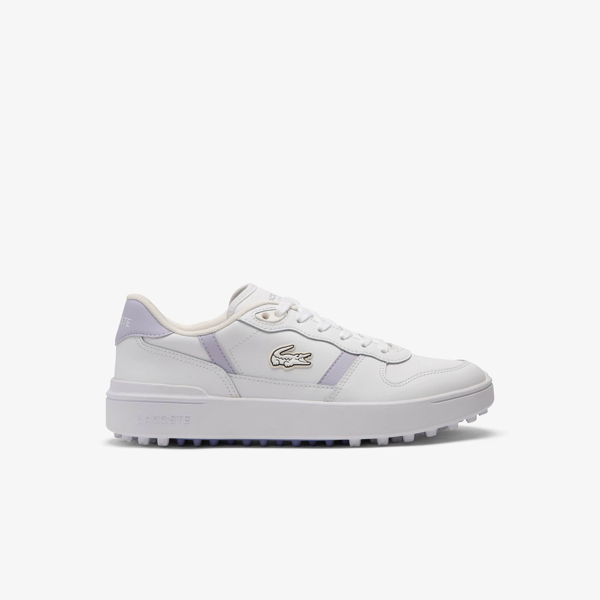 Lacoste Women's T-clip Golf Leather Golf Shoes - 9.5 In White