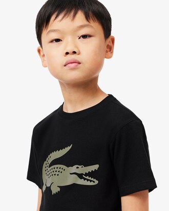 Kids' Oversized Technical Cotton Tennis T-Shirt