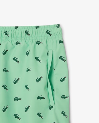Men's Crocodile Print Swim Trunks