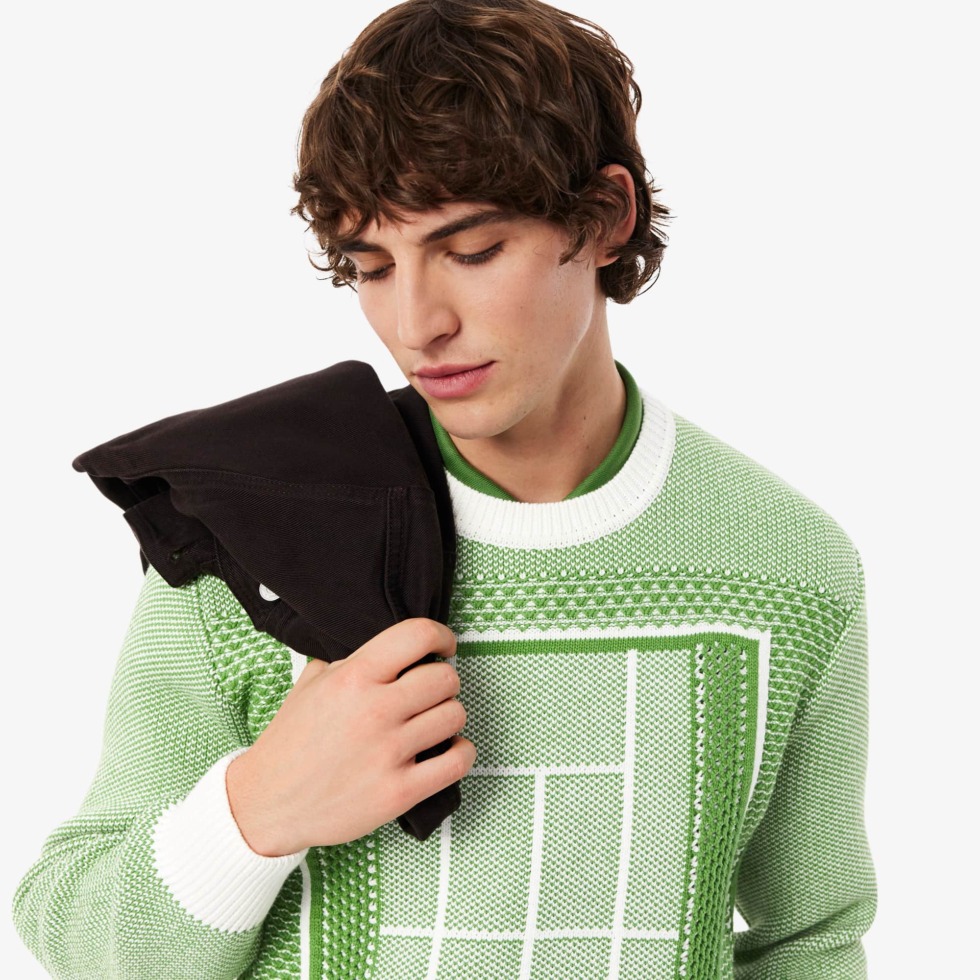 Tennis Court Graphic Sweater - Sweaters & Sweatshirts - New In