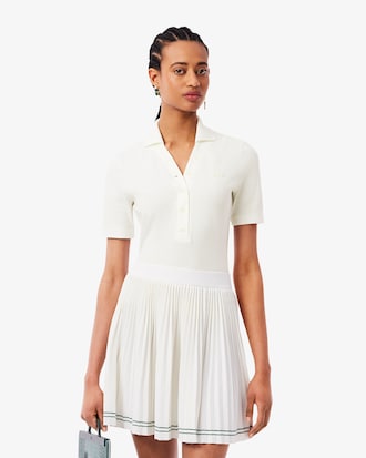 Women's Runway Slim Fit Mini Piqu&eacute; Polo