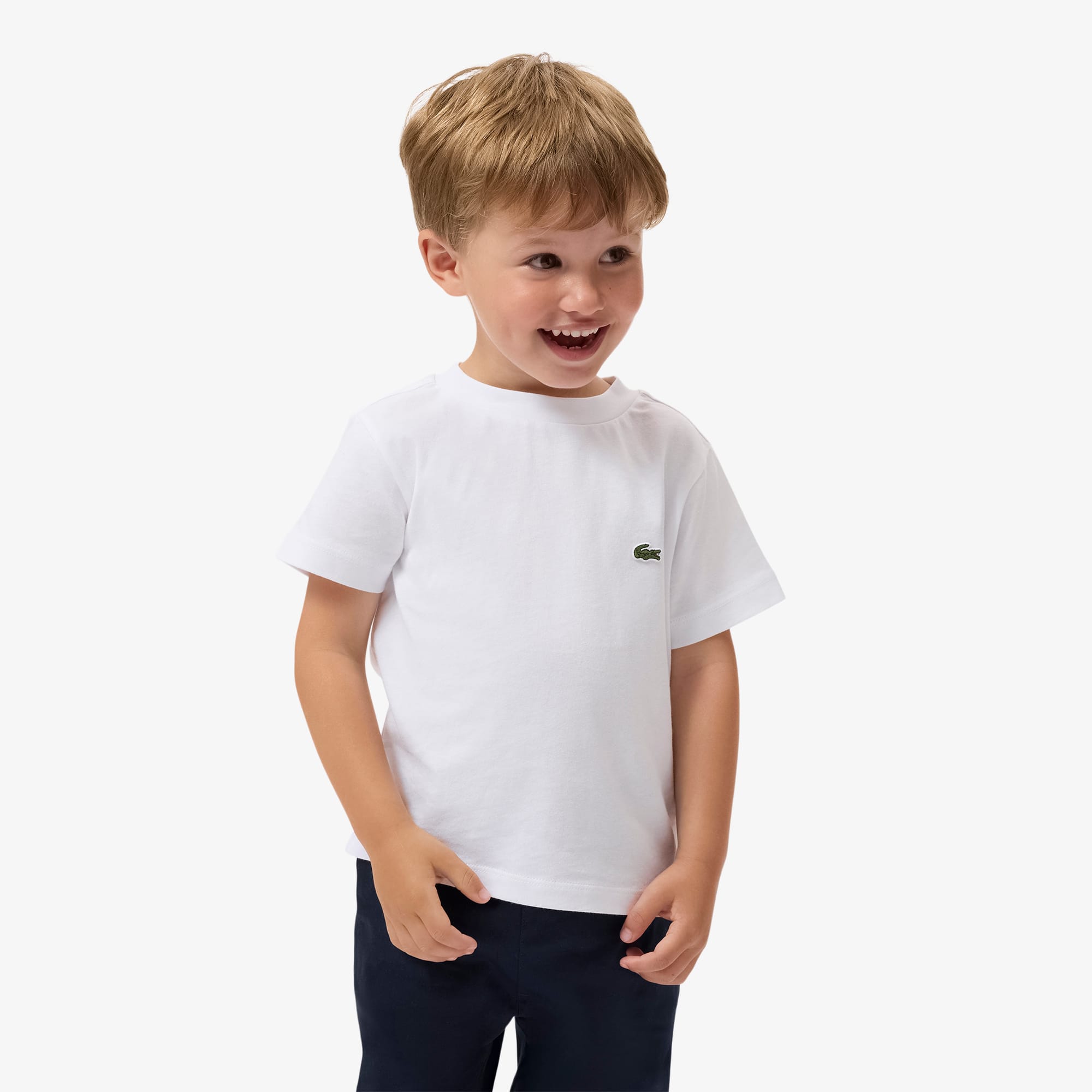 Lacoste Kids' Cotton T-shirt - 6 Years In White
