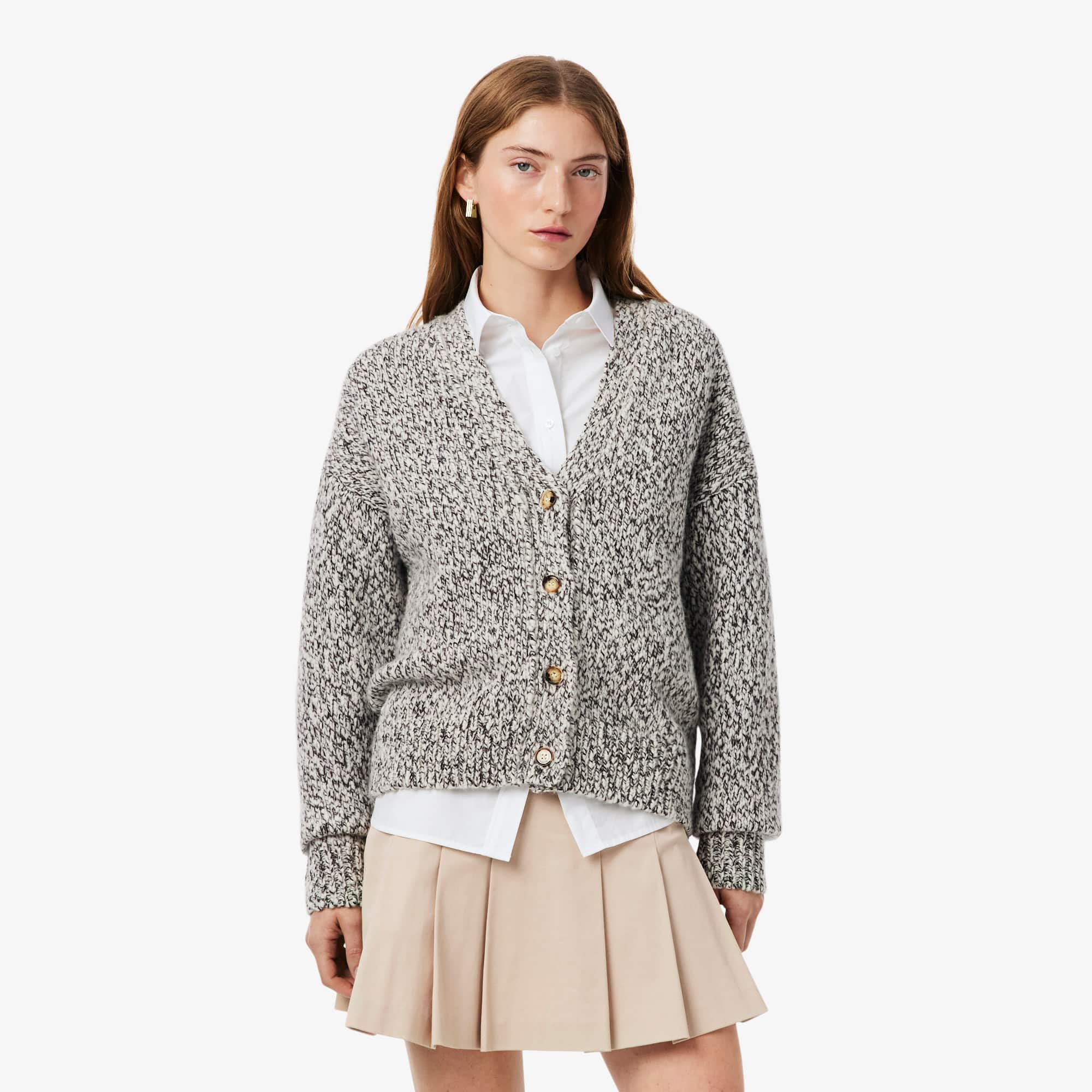 Mercerized Knit Wool Cardigan - Sweaters & Sweatshirts - New In