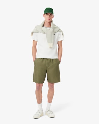Men's Regular Fit Wool Blend Shorts
