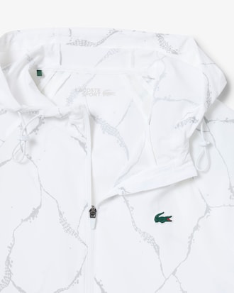 Chamarra de Tenis Reflectante con Estampado de Cocodrilo