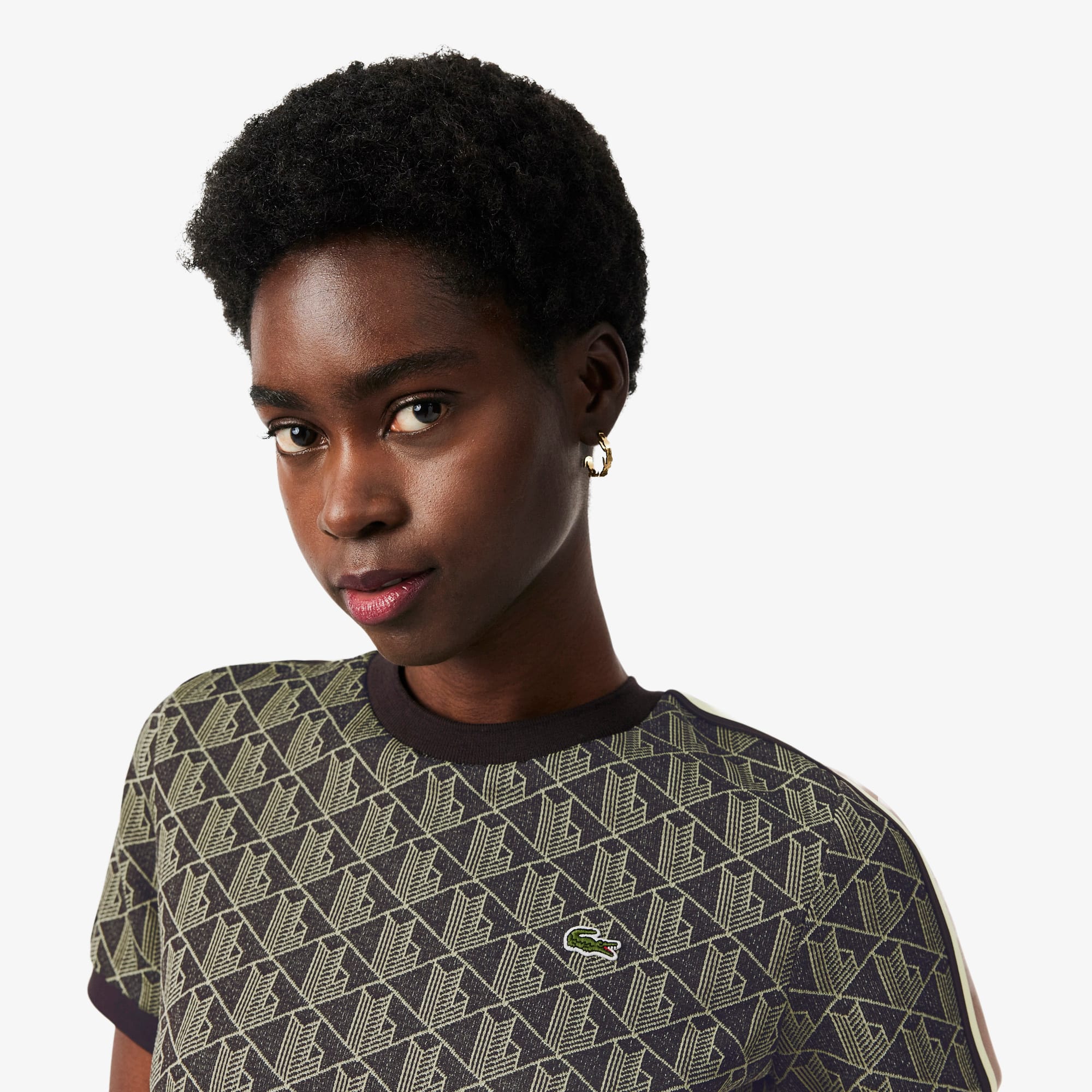 Women's Slim Fit Monogram T-Shirt - Organic Cotton - New In 2026